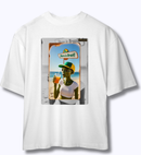 Camiseta Feminina Oversized Alienígena, Aqui É Brasil. | MYTEMPOO