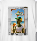 Camiseta Feminina Oversized Alienígena, Aqui É Brasil. | MYTEMPOO