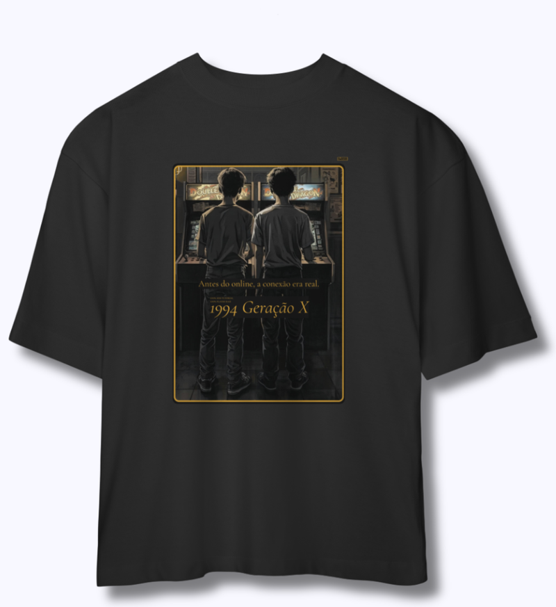 Camiseta Oversized Masculina geração X 
