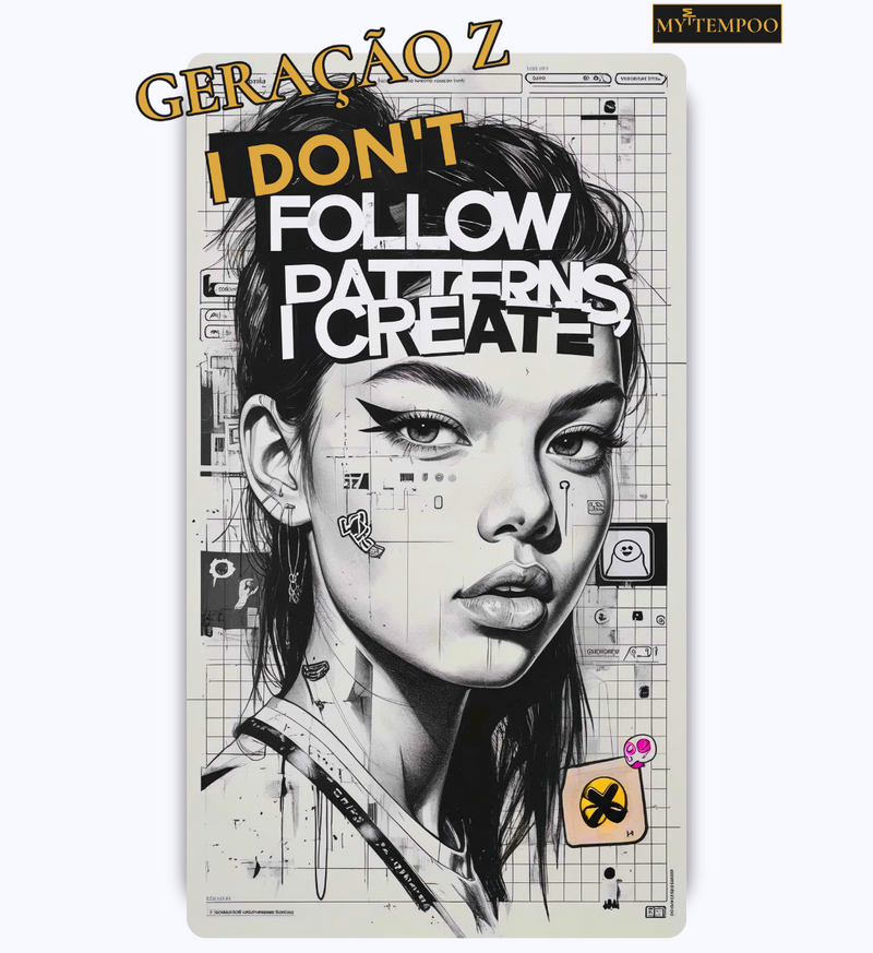 Camiseta Oversized Feminina Geração Z | MYTEMPOO