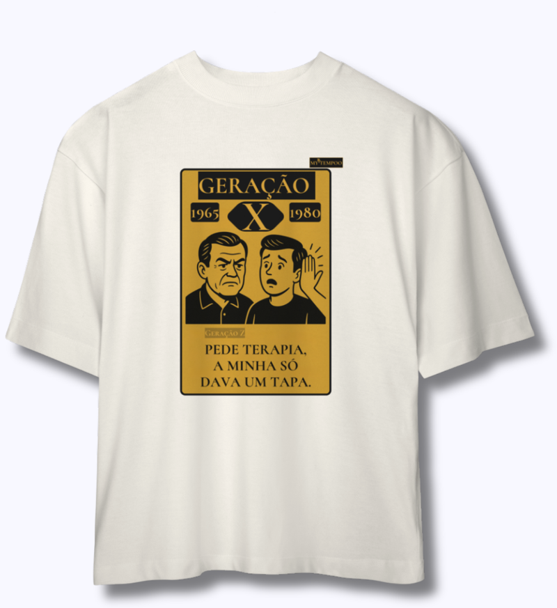 Camiseta Oversized Masculina Geração X