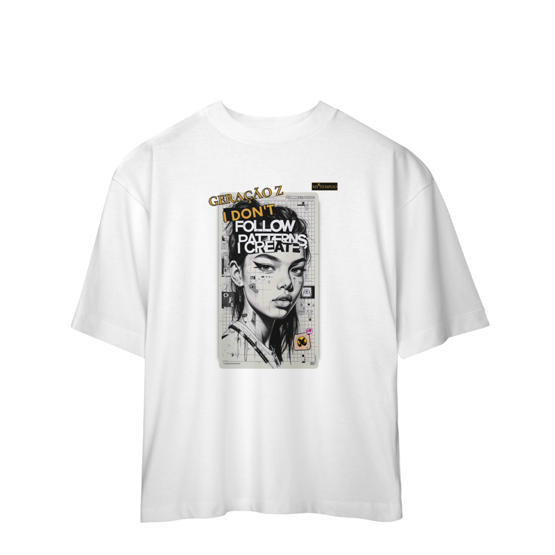 Camiseta Oversized Feminina Geração Z | MYTEMPOO