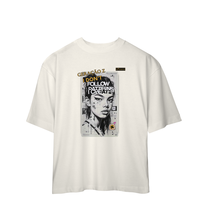 Camiseta Oversized Feminina Geração Z | MYTEMPOO